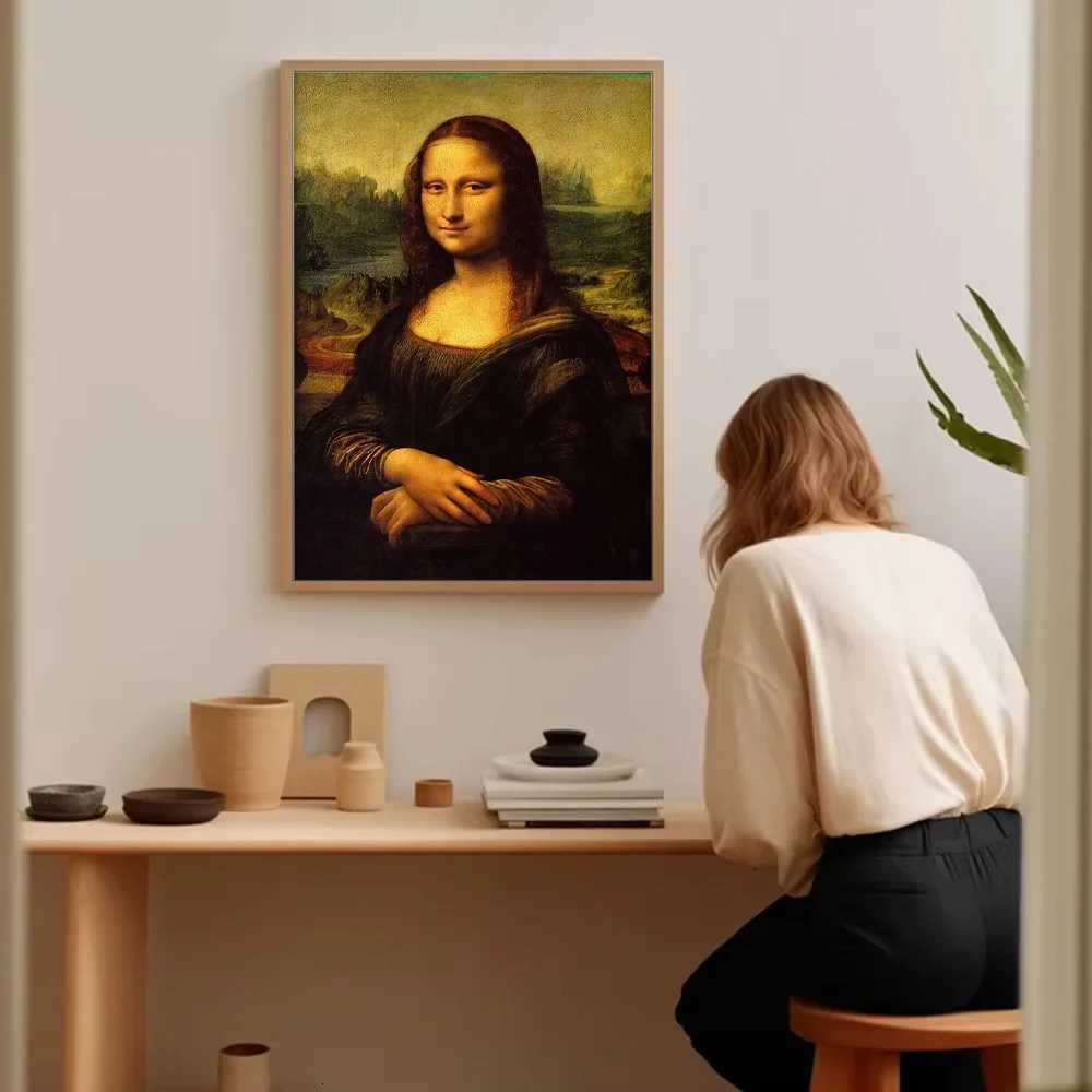 Museum Quty Canvas Print Mona Lisa Portrait Renaissance Art Wall Decor Home Decor Gift Iconic Painting Reproduction Masterpie C251031