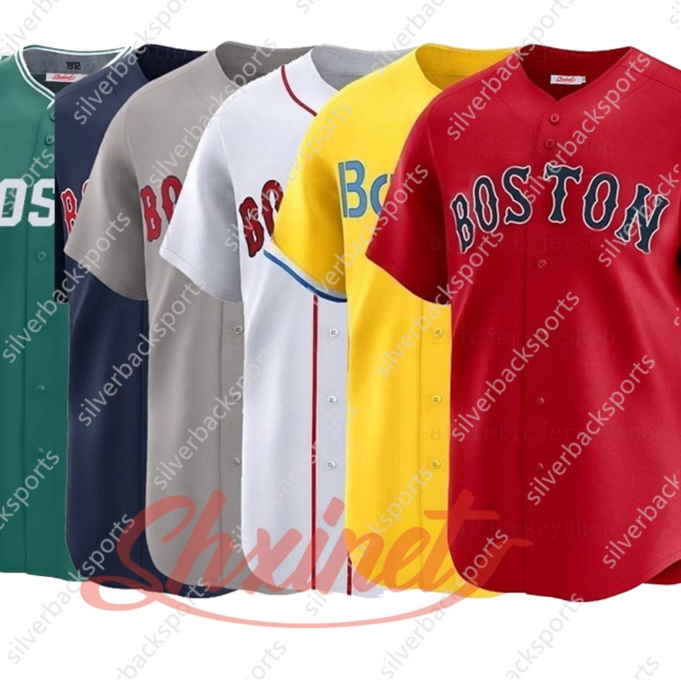 Custom Red Green White Grey Baseball Jersey David Ortiz Ceddanne Rafaela Alex Bregman Anthony Masataka Yoshida Triston Casas Jarren Duran Ceddanne Rafaela