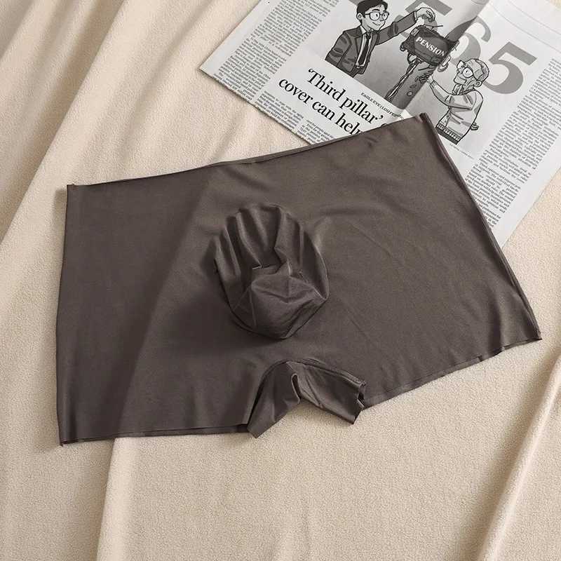 3D Pouch Quick Dry Men Panties Ice Silk Boxers Seamless Sexy Underwear Homme Man Ultrathin Breathable Boxer Shorts UnderpantsT251031