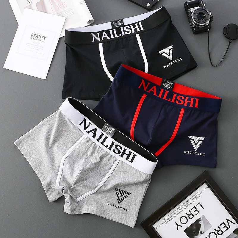 3Pcs Male Panties Cotton Mens Underwear Boxers Breathable Man Boxer Printed Underpants Comfortable Shorts Men Underwear M3XLT251031