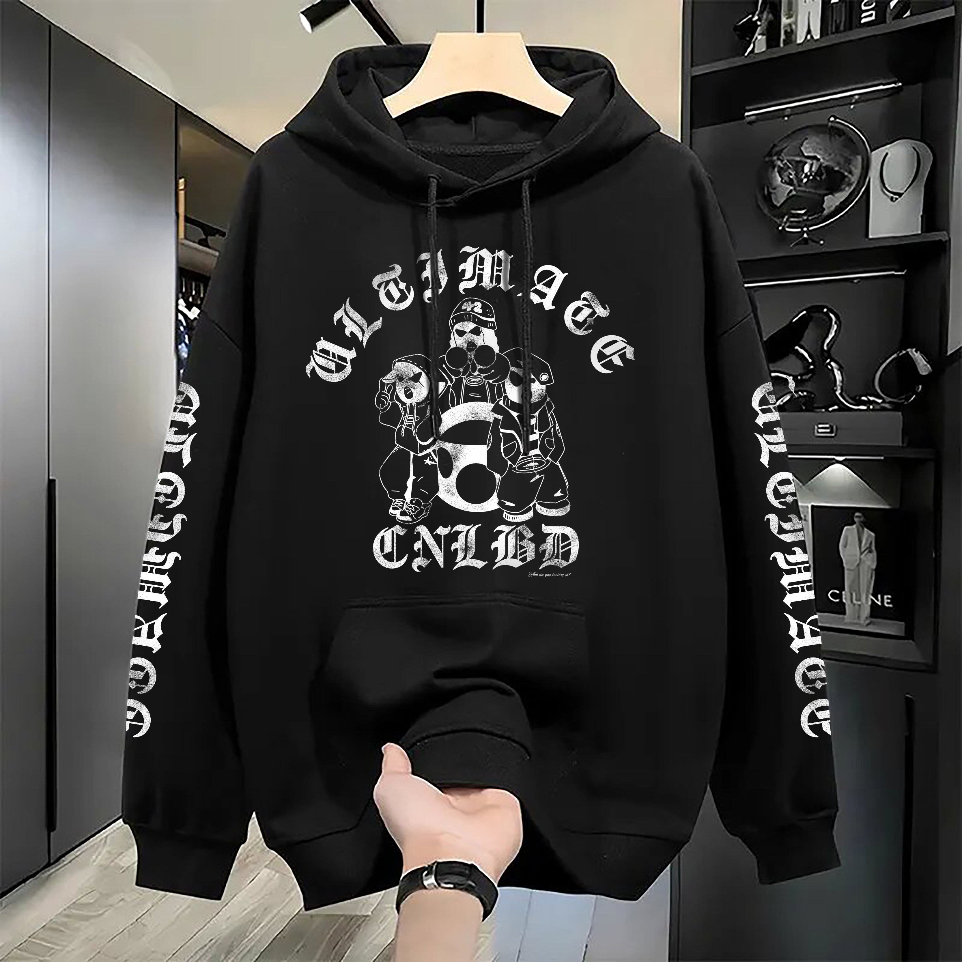 Designer Men's Hoodies Luxury Brand Casual Memories Collection Zip Up Hoodie Grunge Streetwear Sweatshirt Women Tops Goth Oversized Men Clothing 