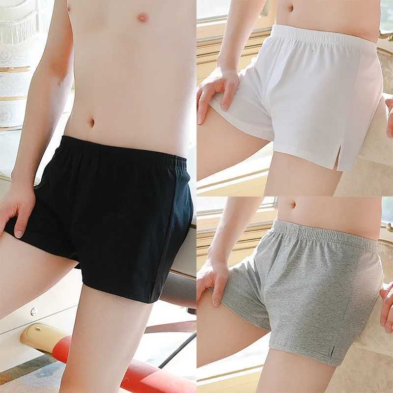 1PCS Mens cotton loose Aro pants mens mid waist plus size boxer underwearT251031