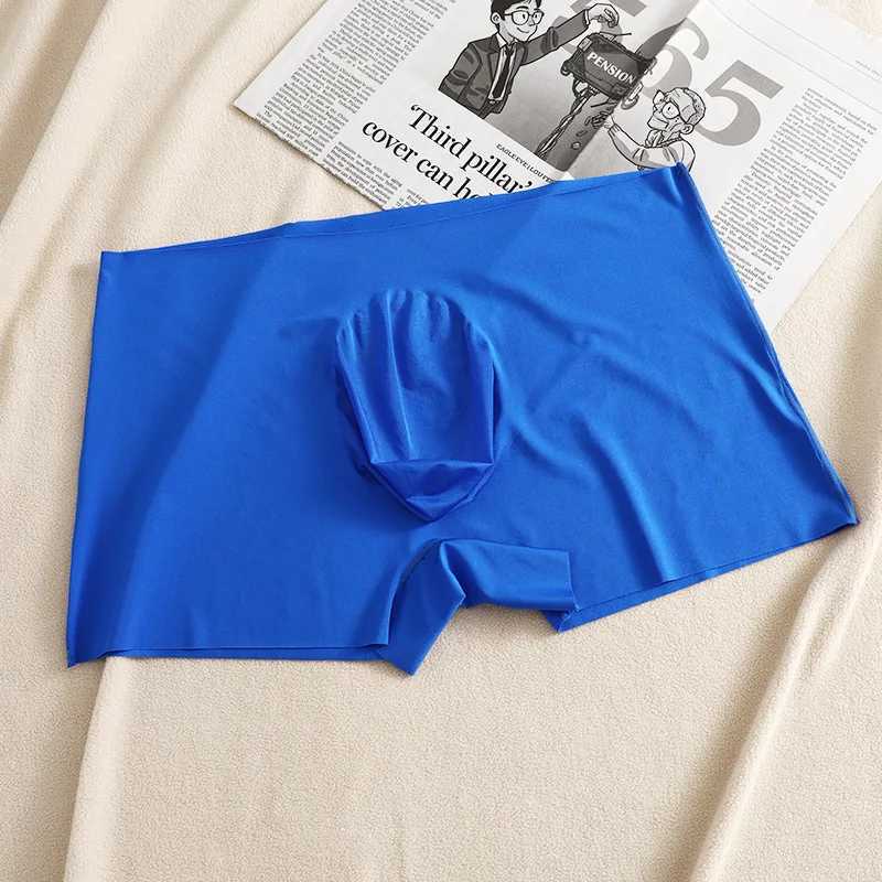 3D Pouch Quick Dry Men Panties Ice Silk Boxers Seamless Sexy Underwear Homme Man Ultrathin Breathable Boxer Shorts UnderpantsT251031