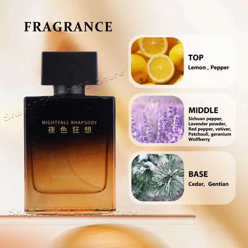 Nightfall Rhapsody Pheromone Men Eau De Parfum Woody Floral Scent Perfume Longlasting Fragrance Masculine Charm Attract Women J251113