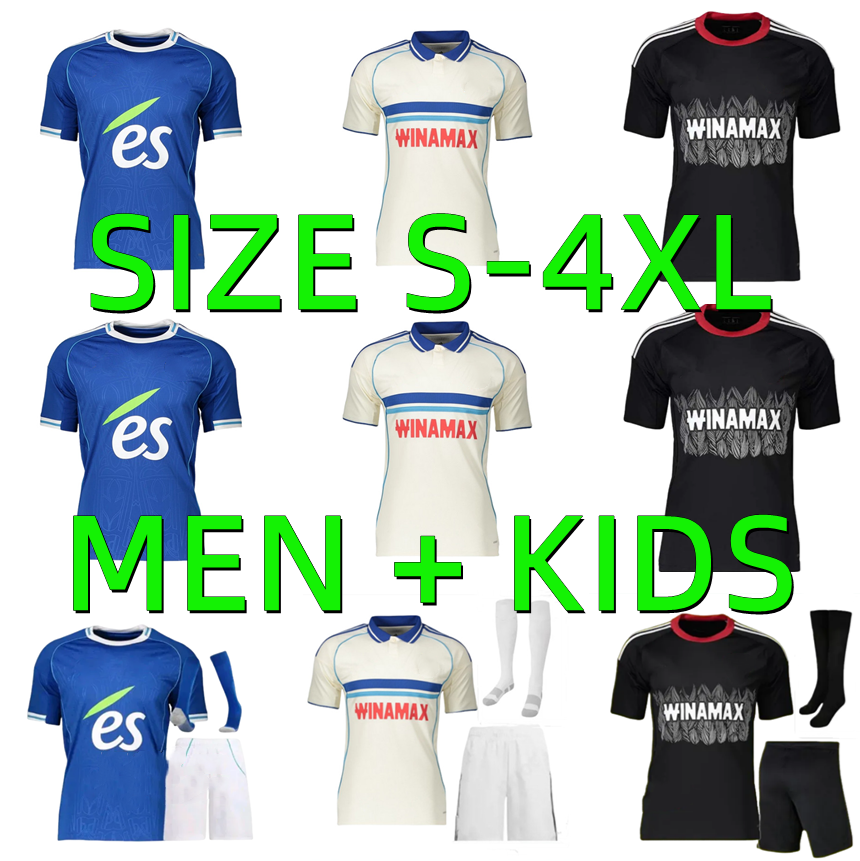 2025 2026 RC Strasbourg PANICHELLI Alsace Soccer Jerseys 25 26 SANTOS MARA LUKOVIC DIARRA EMEGHA BAKWA MWANGA ANDREY MOREIAR JR football men kids shirt