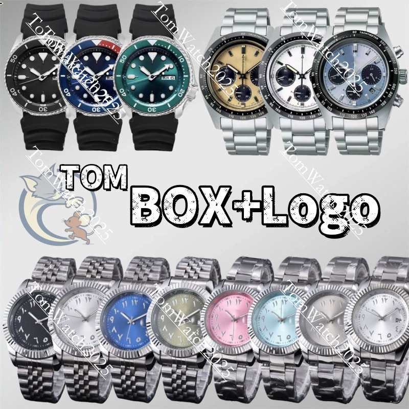 Seikowatch Mens Watch Japan Quartz Movement Grandseiko Watch Presage Splash Waterproof Wristwatch Stainless Steel Strap Auto Date Analog Clock Montre with box