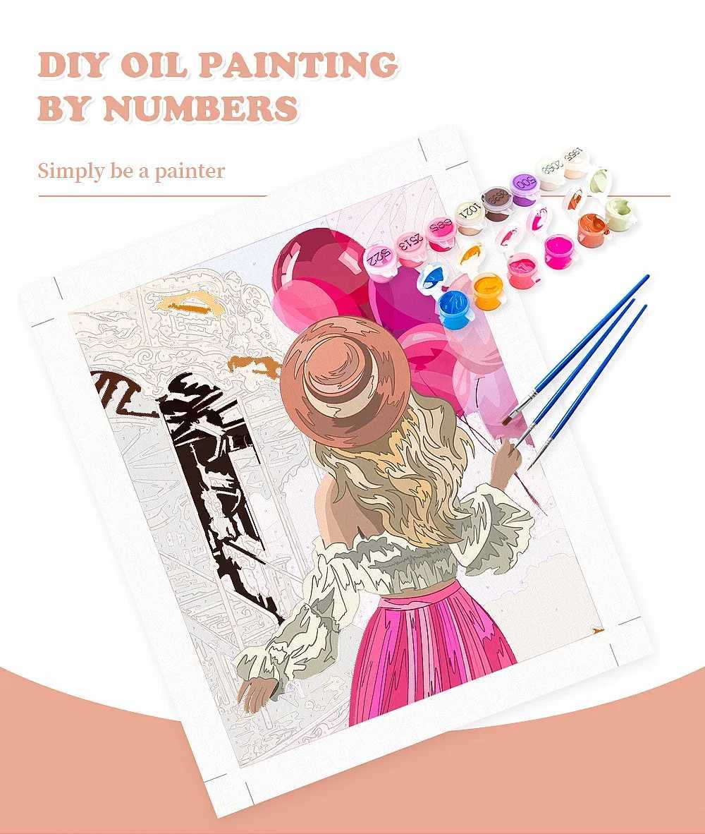 Budapest Urban Landscape Digital Oil Painting Kit DIY Handmade Art Adult Exquisite Gift Fashionable Home Decoration Painting C251031