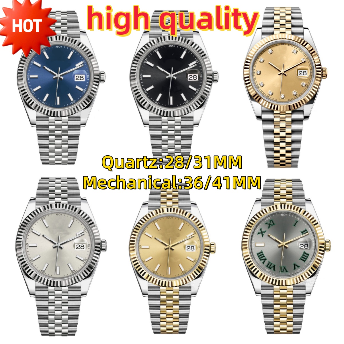 mens watch quartz date designer watch women mechanical automatic diamond montre stainless steel waterproof luxury watches men designer luminous classical zh010