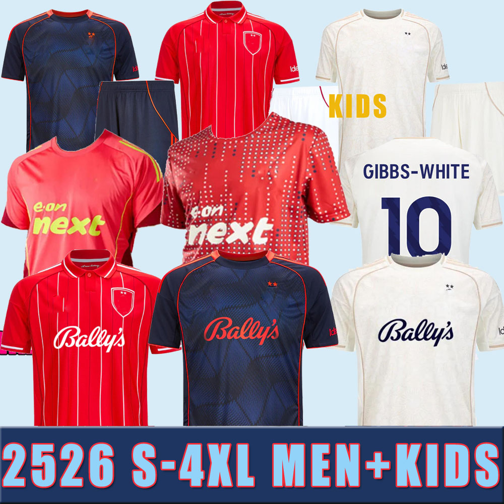 2025 2026 S-4XL Soccer Jerseys Forest AWONIYI 24 25 WOOD GIBBS-WHITE Hudson-Odoi Ndoye football shirt men KIDS Camiseta de futbol