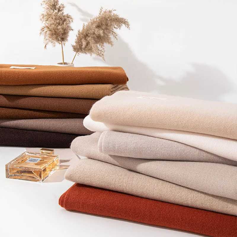 2025 New Winter Cashmere Feel Women Scarf Light Blue Solid Color Fashion Wrap Shawl for Women Warm Neck Accessories C251031