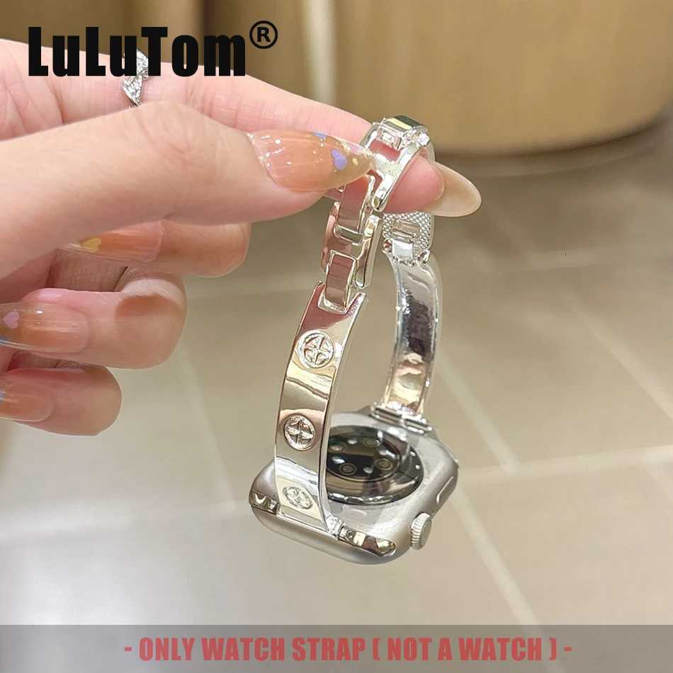 Luxury Metal Band for Watch Series 11 10 9 8 7 6 SE 5 4 3 tra Wen Slim Strap iwatch 46 42 38 40 41 44 45 49mm Bracelet Y251031