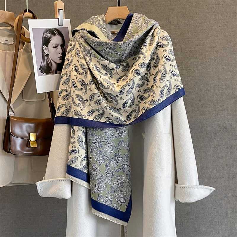 Cashmere Scarf for Women Thicken Warm Winter Blanket Female Luxury Quality Shawl Wrap Bufanda Poncho Echarpe Stoles C251031