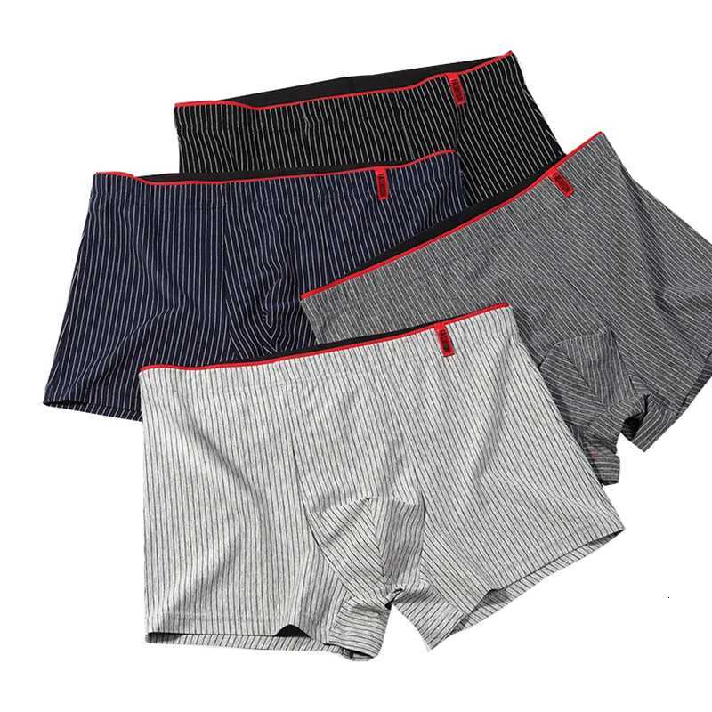 4pcslot Mens Boxer Shorts Cotton Men Underwear High Elastic Male Boxer Underwear Head Underpants Youth MiddleAged BoxersT251031