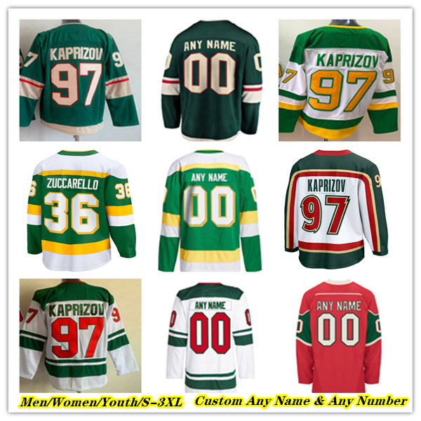 Kirill Kaprizov Hockey Jersey Matt Boldy Marco Rossi Mats Zuccarello Joel Eriksson Ek Marcus Johansson Zeev Buium Ryan Hartman Jake Middleton Vladimir Tarasenko