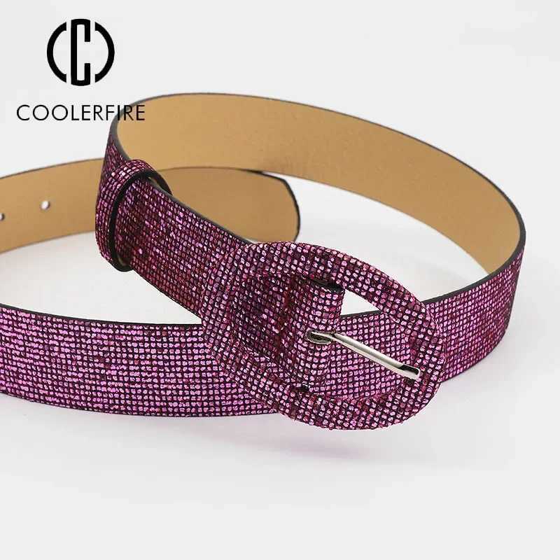 Women Belt Cummerbund Ceinture Femmel Glitter Gold Fashion Casual High Quality Female Belt for Women Silver Pu Waist Belt AL103W251030