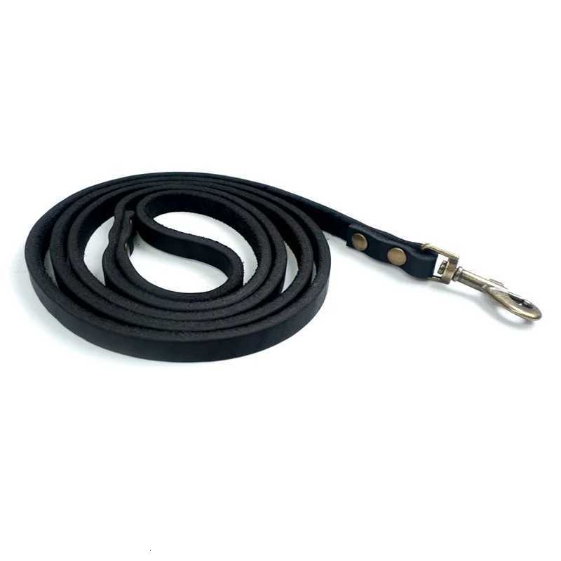 2025 New Top Grain Leather Dog Leash Genuine Cowhide Traction Rope Durable Pet Tether for Small to Medium Sized Pets C251031