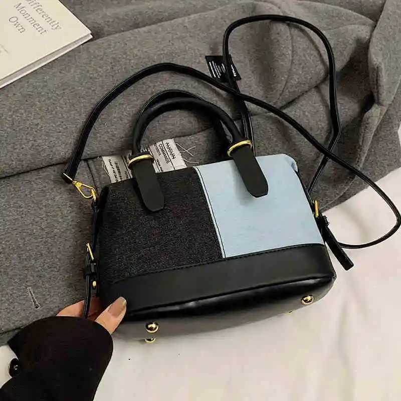 Designer Denim Wens Crossbody Bag 2025 New Trend Casual Splicing Handbag Korean Cmuting Ctra Single Shoder Pack 1 Y251120