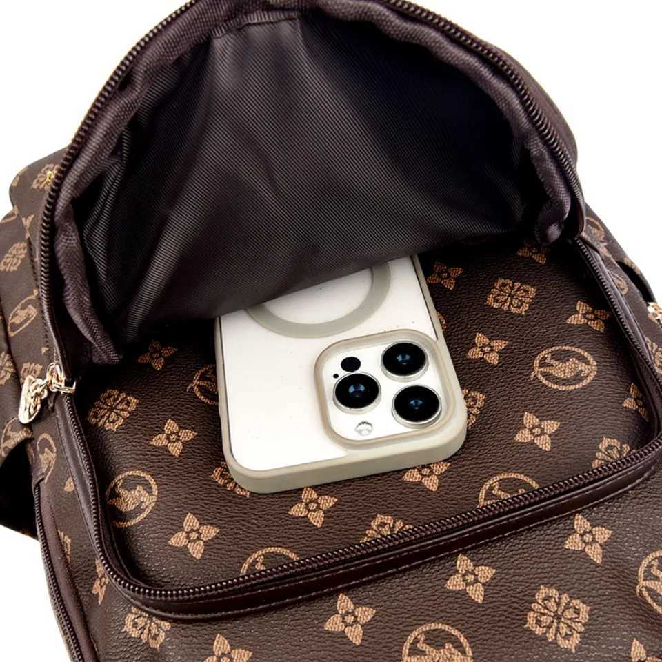 Womens Soft Leather Backpack School Bookbags for Girls Bagpack Large Capacity Designer Travel Rucksack High Quality Mochilas W251031