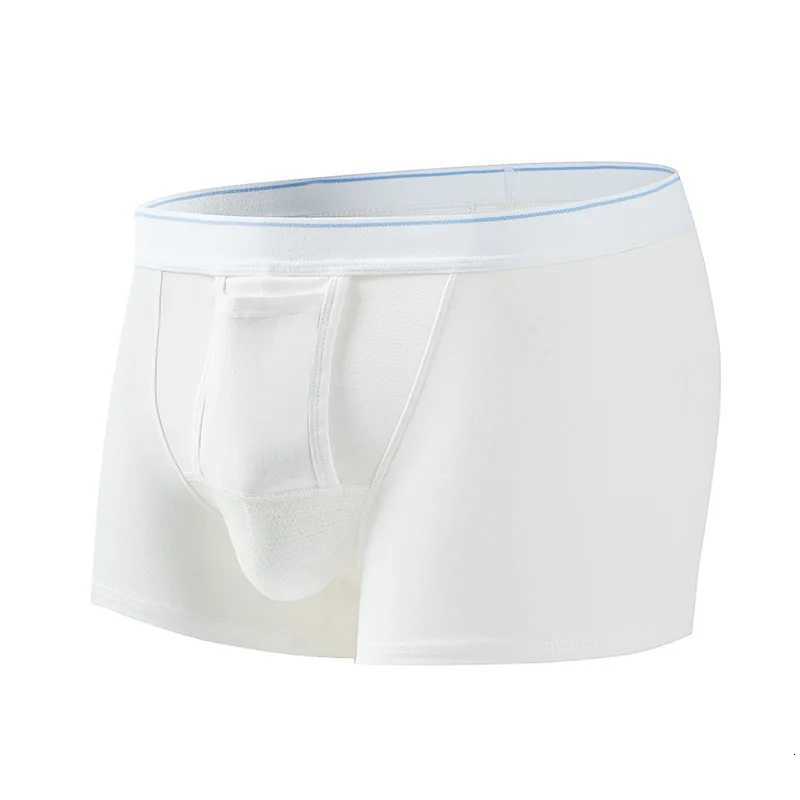 Mens Mid Waist Independent Pouch Panties Mens Elephant Nose Bulge Pouch Soft Boxer Shorts Male Breathable Comfortable UnderwearT251031