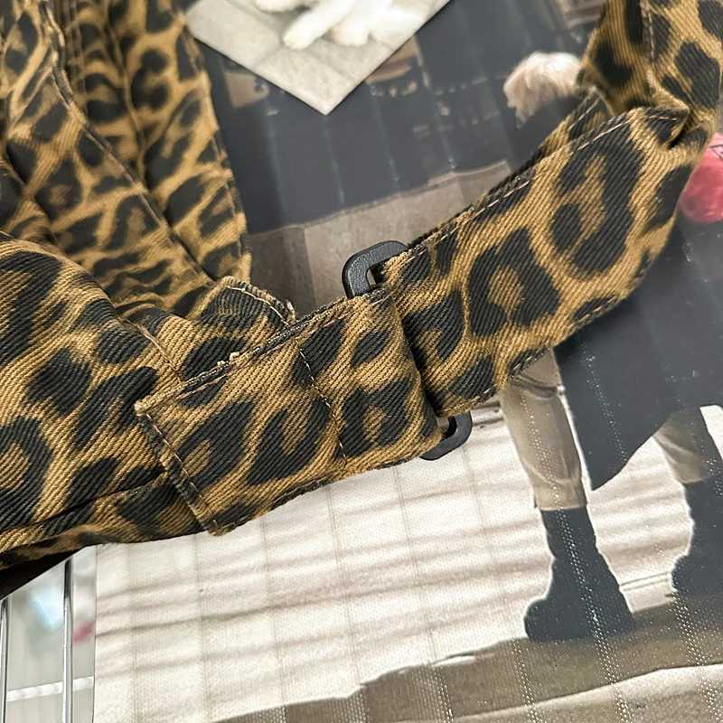 Camouflage Canvas Shoulder Bags Women Large Capacity Leopard Crossbody Bags Unisex Cotton Packages Korea Style Casual Totes W251031