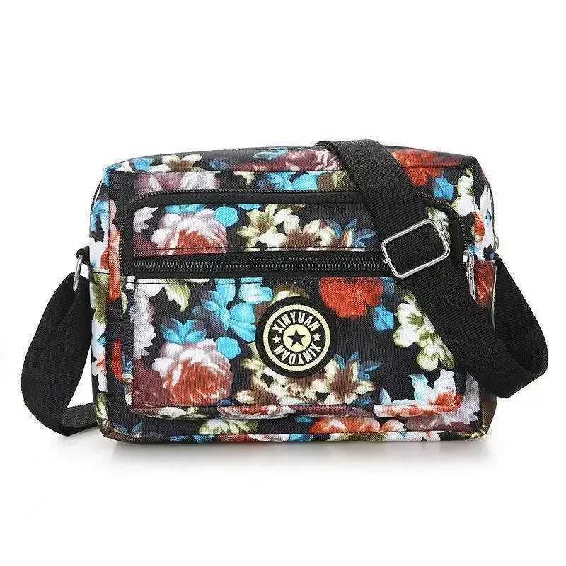 New Nylon Canvas Womens Cloth Single Shoulder Diagonal Messenger Bag Large Capacity Crossbody Bags Middle and Elderly Leisure W251031