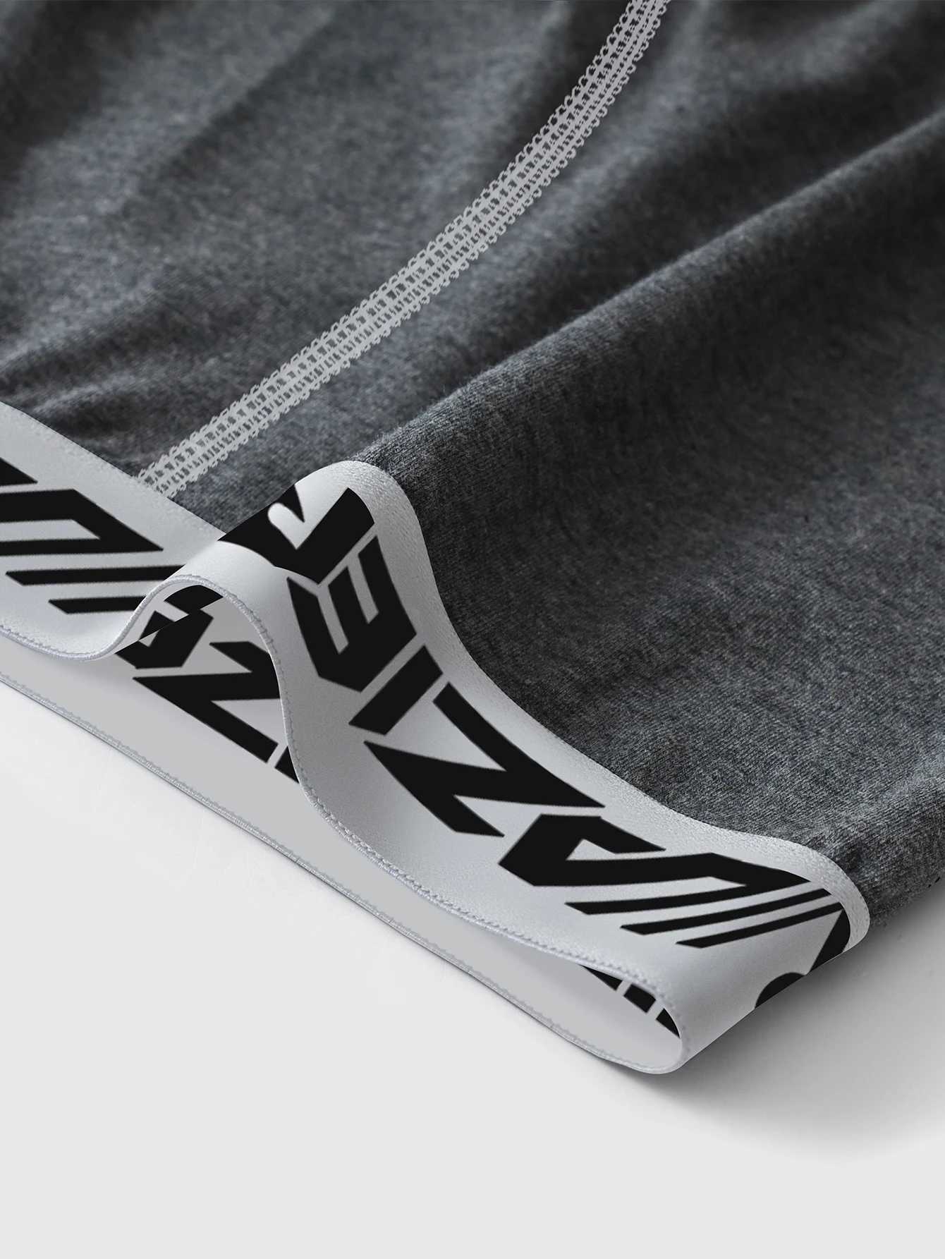 8PCS Mens Underwear Breathable Soft Comfortable Mens Long Boxers Briefs Trendy Fashion Simple Highend Mens Classic LeggingsT251031