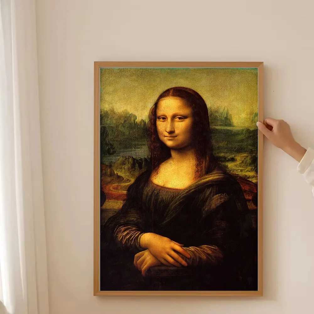 Museum Quty Canvas Print Mona Lisa Portrait Renaissance Art Wall Decor Home Decor Gift Iconic Painting Reproduction Masterpie C251031
