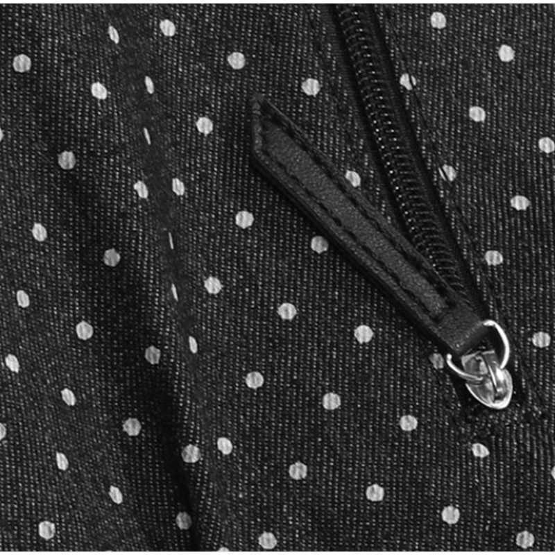 Fashionable retro handbag millennial polka dot crossbody bag large capacity commuter tote bag casual and versatile shoulder bag W251031