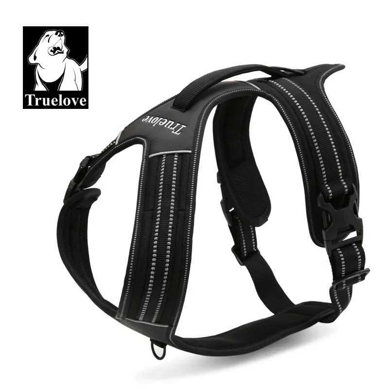 Truelove Sport Nylon Reflective No Pull Dog Harness Outdoor Adventure Pet Vest with Handle xs to xl 5 colors in stock factory C251031