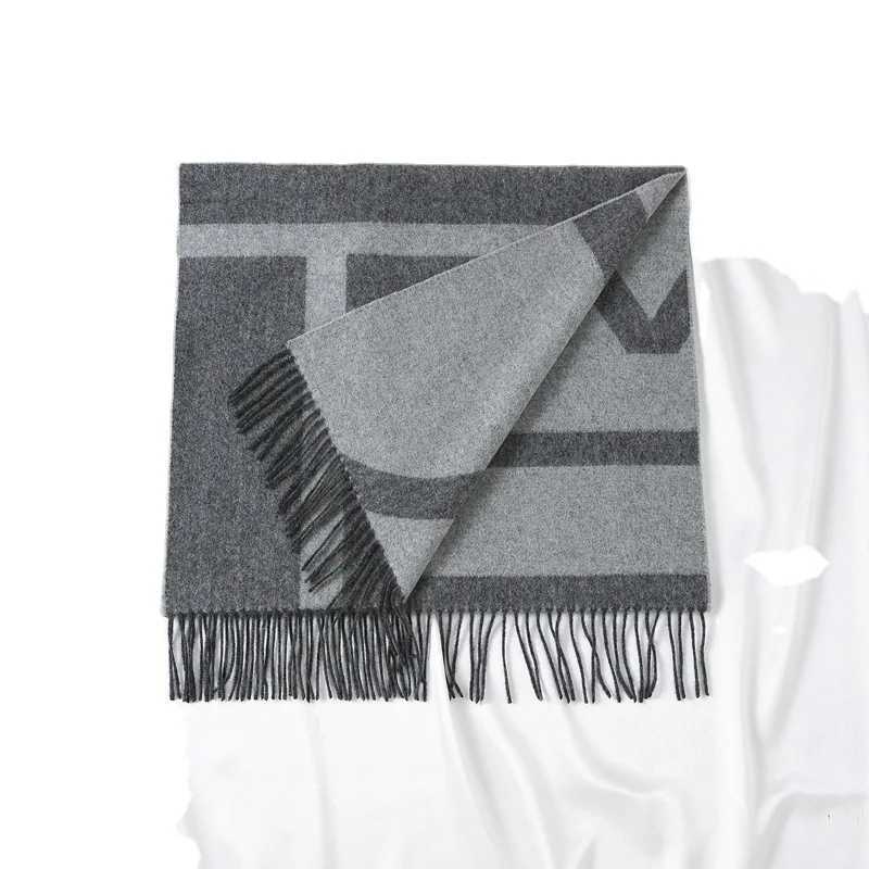 Winter Scarf Wool Scarf For Women Long Warm Cashmere Scarves Solid Color Scarf Mens and Womens Warm and Cold proof Scarf C251031