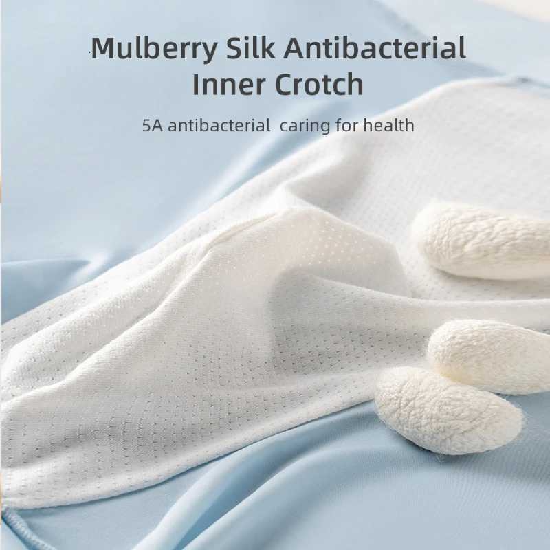 Mens Ice Silk Underwear Plus Size Quick Drying Thin Penetration Antibacterial Silk Cold and Comfortable Flat Corner PantsT251031