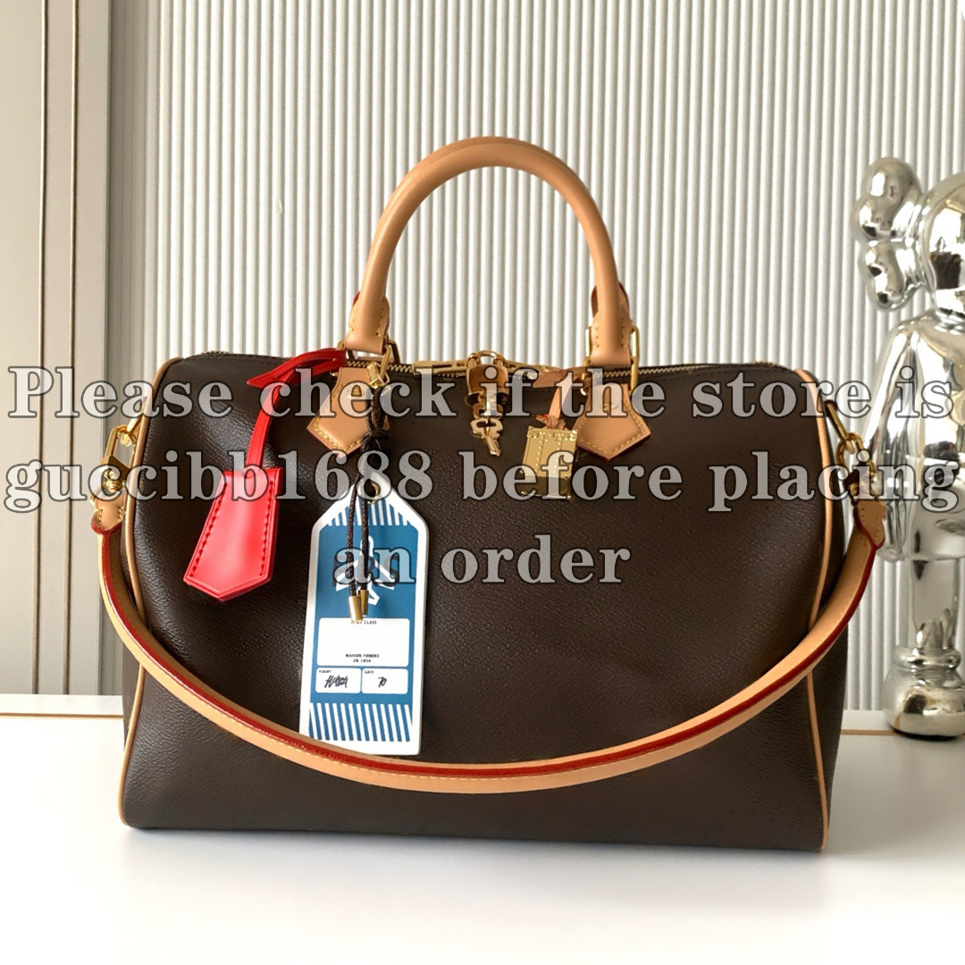 12A Definite Mirror Quality Designer Soft 30 Bags Luxury Handle Handbags for Women Canvas Cowhide Leather Shoulder Bag Brown Purse with Box