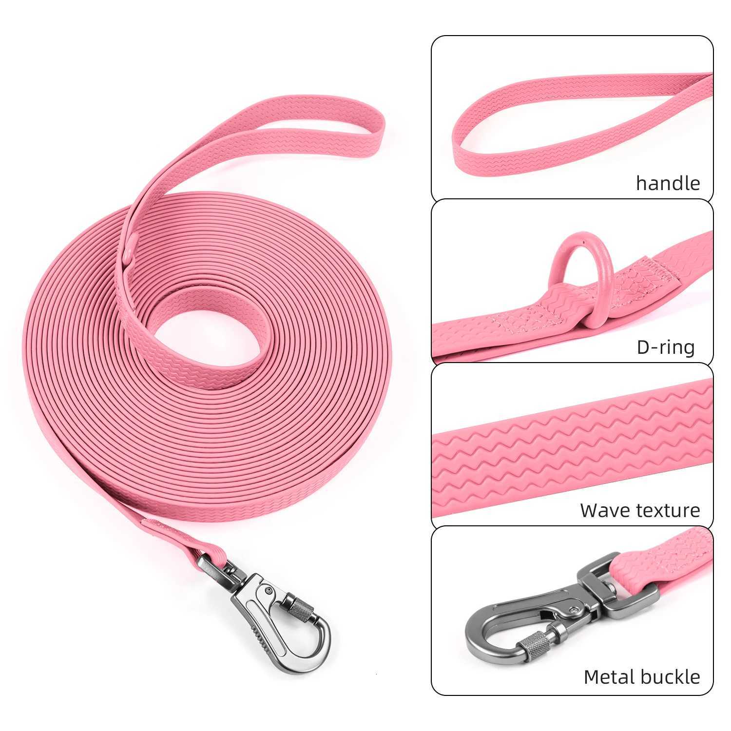 18M 3M 5M 10M PVC Dog Leash large dog Medium nonslip Waterproof and easy to clean running dog training Leash long strong C251031