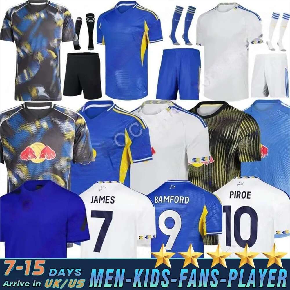aAARONSON 25 26 Soccer Jerseys BAMFORD 2025 2026 JAMES STRUIJK home football shirt PIROE GNONTO AMPADU Leeds Top kit jersey Men Kids set AAAAA