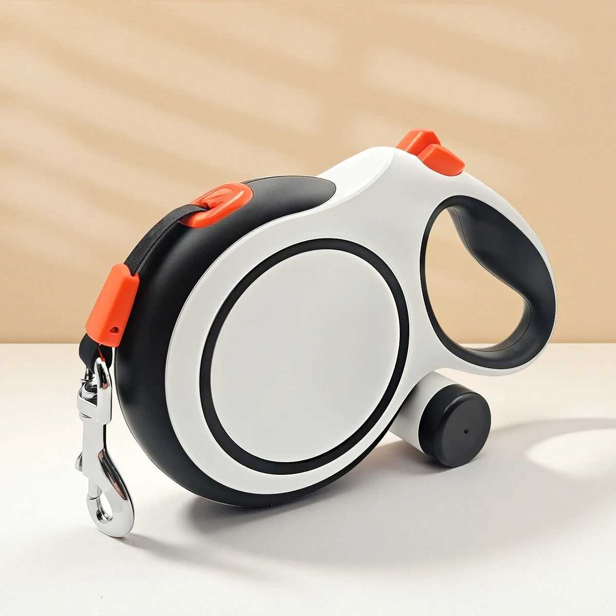 26foot retractable dog leash with a portable garbage bag holder attached pet dog walking leash C251031