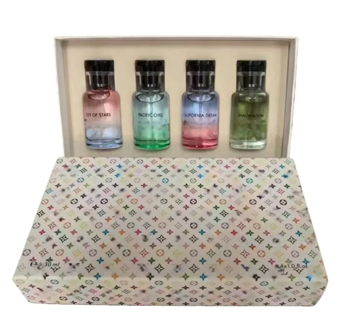 Cologne Gulong Designer Men's Fantasy Chinese Sample Four Piece Set 4X30ml Gift Box Light Essence Floral Fragrance Lasting Perfume