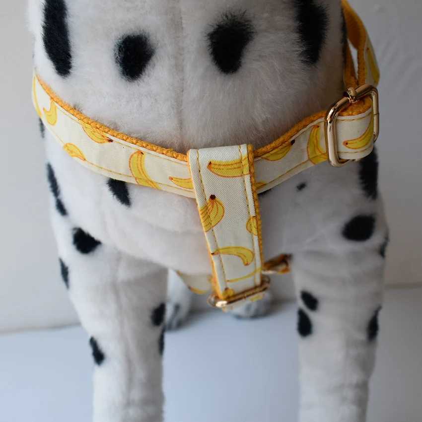 Dog Harness Custom Engraved Straps Printed Pet ID Harness Adjustable Necklace for Small Medium Puppy Teddy Bulldog C251031