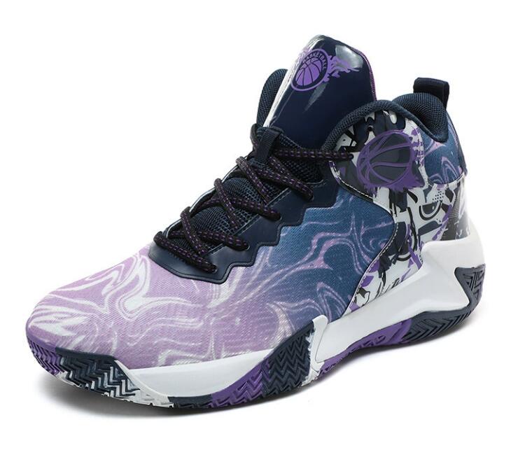 Autumn plus size 48 basketball shoes practical sports running shoes for boys teenagers and students anti slip friction with noise Z 10.25