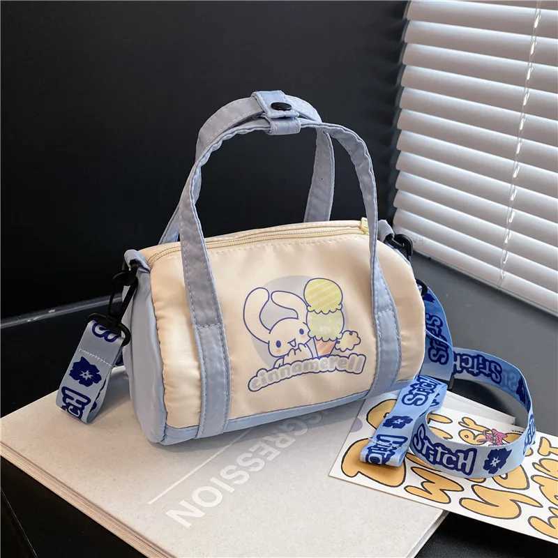 Stitch Canvas Bucket Bag Cute Cartoon Handbag Casual Allmatch Crossbody Bag Portable Anime Satchel Tote Women Fashion Backpacks W251031