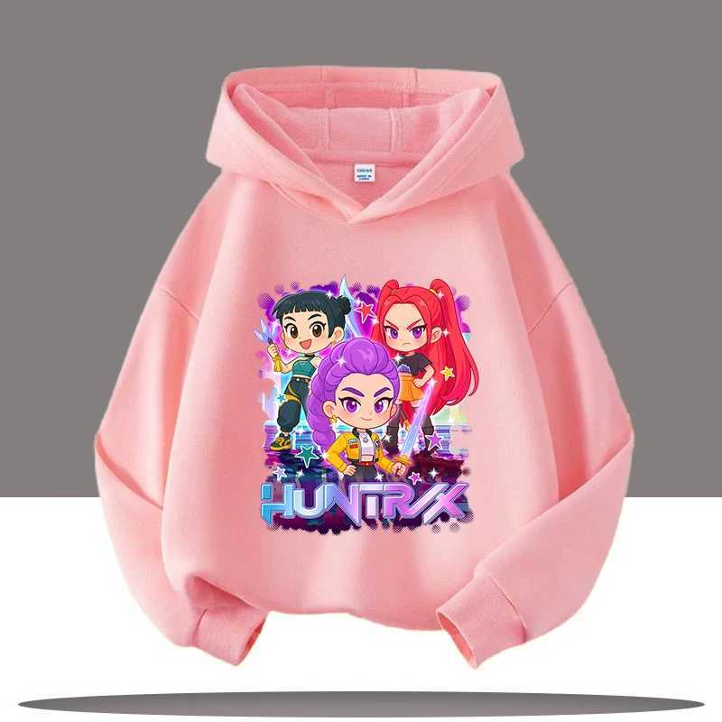 Y2K KPop Demon Hunters Hoodies Teenage Girls Boys Rumi KPop Demon Hunters Hoody Autumn Casual Long Sleeve Childrens Clothing L251031