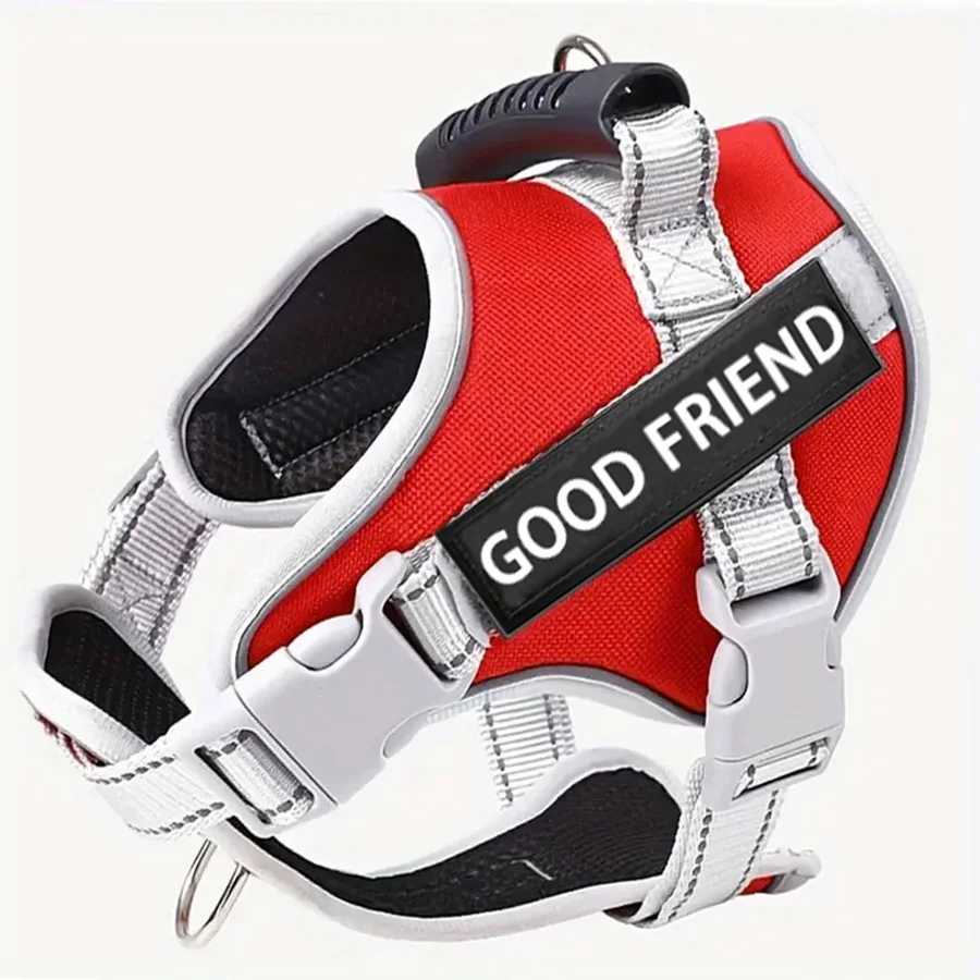 Dog Harness For Small Medium Dogs Adjustable Reflective Pet Vest Harness For Outdoor Walking C251031