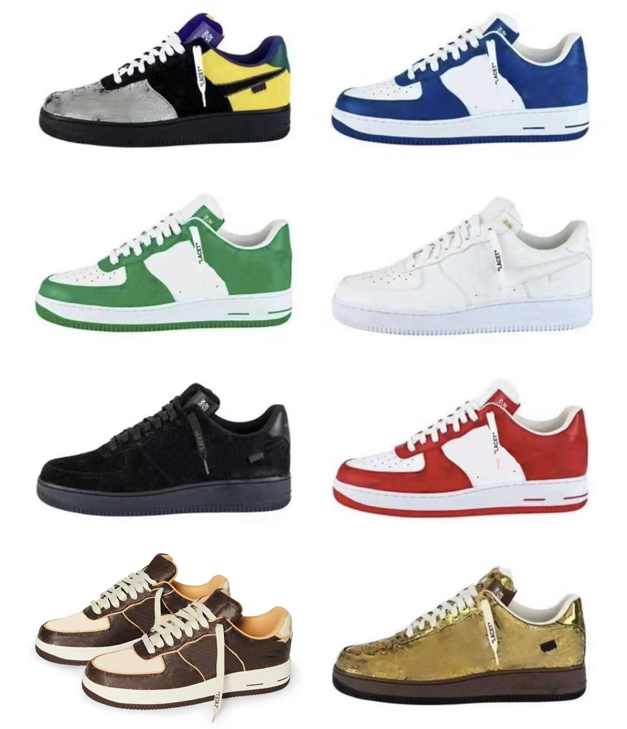 Shoes Shoes&sandals Designers Flower 1 Low Luxury Classic White Black Yellow Gold Red Orange Blue Green Purple Men Women Sports Sneakers Size Us4-12