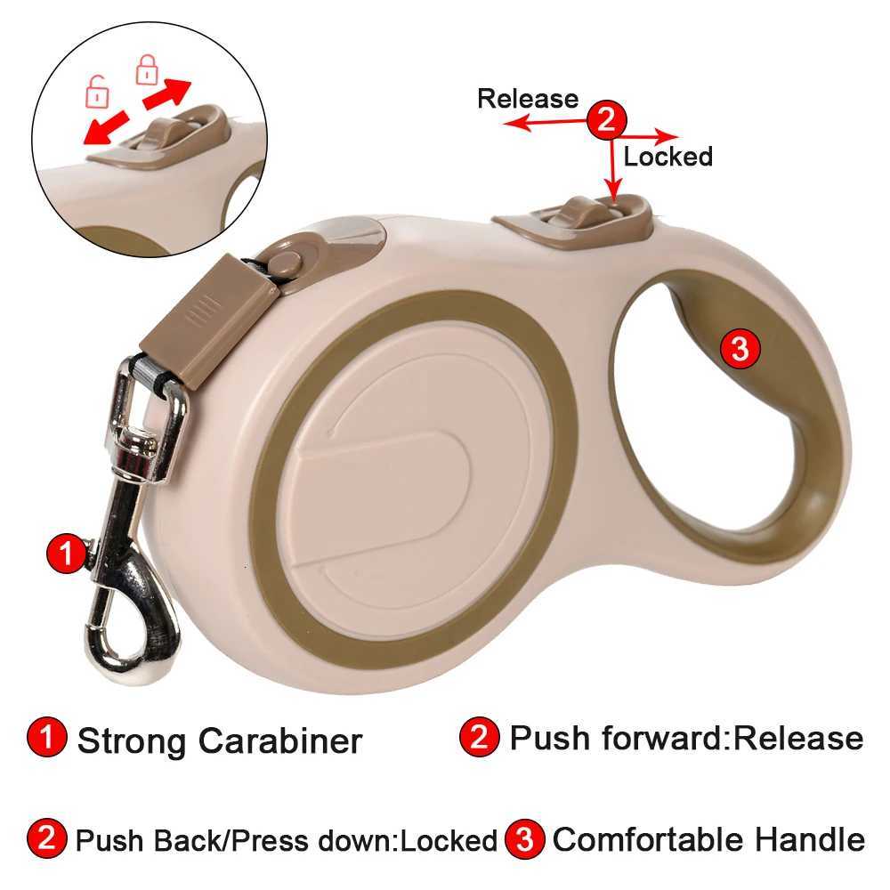 5M 8M 50kg Dog Leash Retractable Large Dogs Extendable Strap Long Strong Puppy Roulette Leash Walking Training Pet Accessories C251031