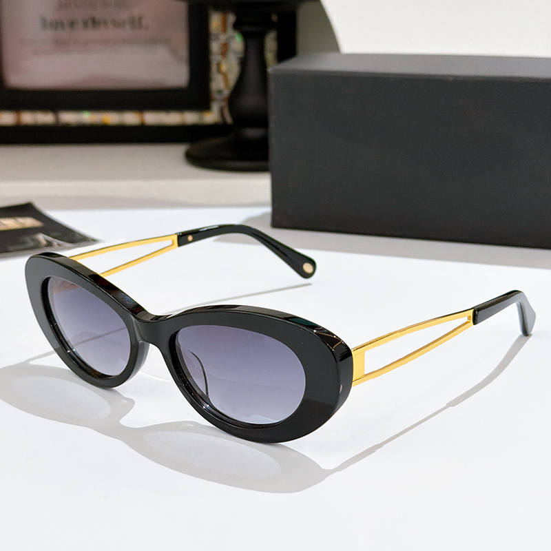 Designer Sunglasses Women And Men Classic Acetate Oval Eyewear 9179 Luxury Sunglasses Outdoor Goggles UV400 Protection Glasses With Box