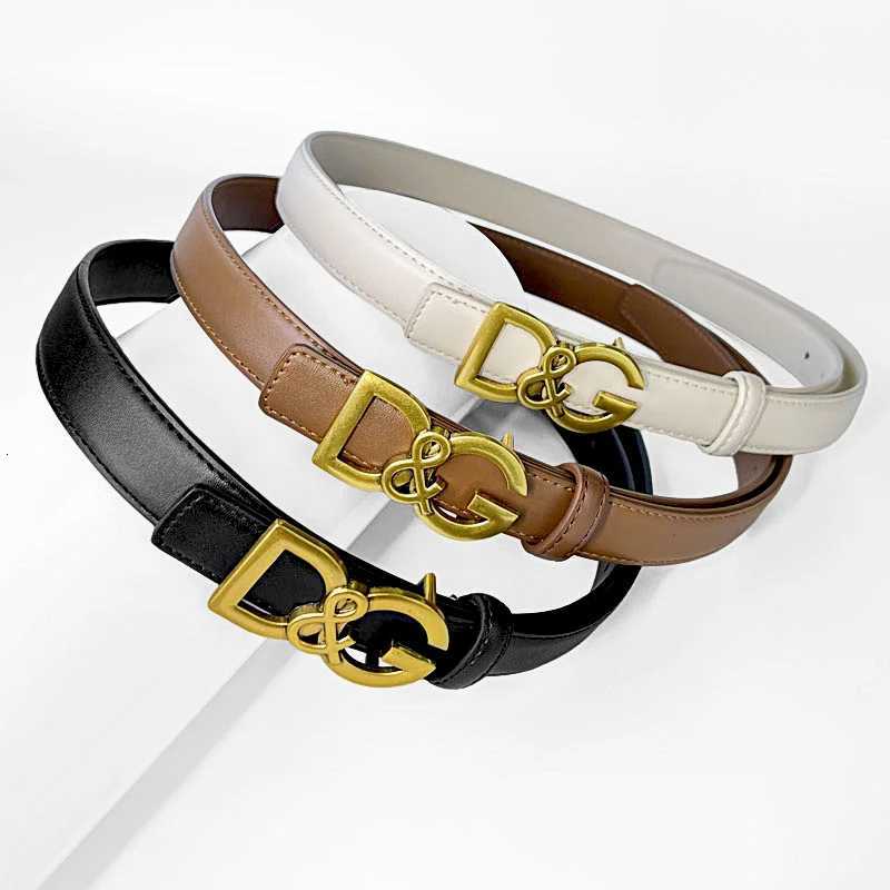 DG Monogram Slim Belt Designer Letter Pattern PU Waistbelt for Women MultiColor Options Perfect for Jeans ShortsW251031
