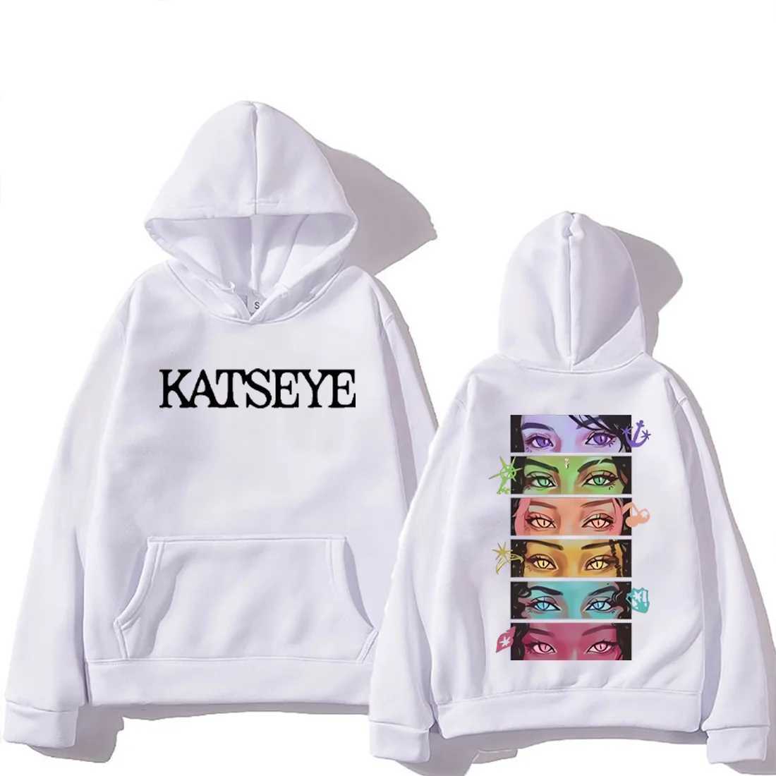 Korean Girl Group KATSEYE Graphics Hoodie Men Womens 2025 Manga Style vintage Fashion streetwear Long Sleeve Fleece Sweatshirts J251031