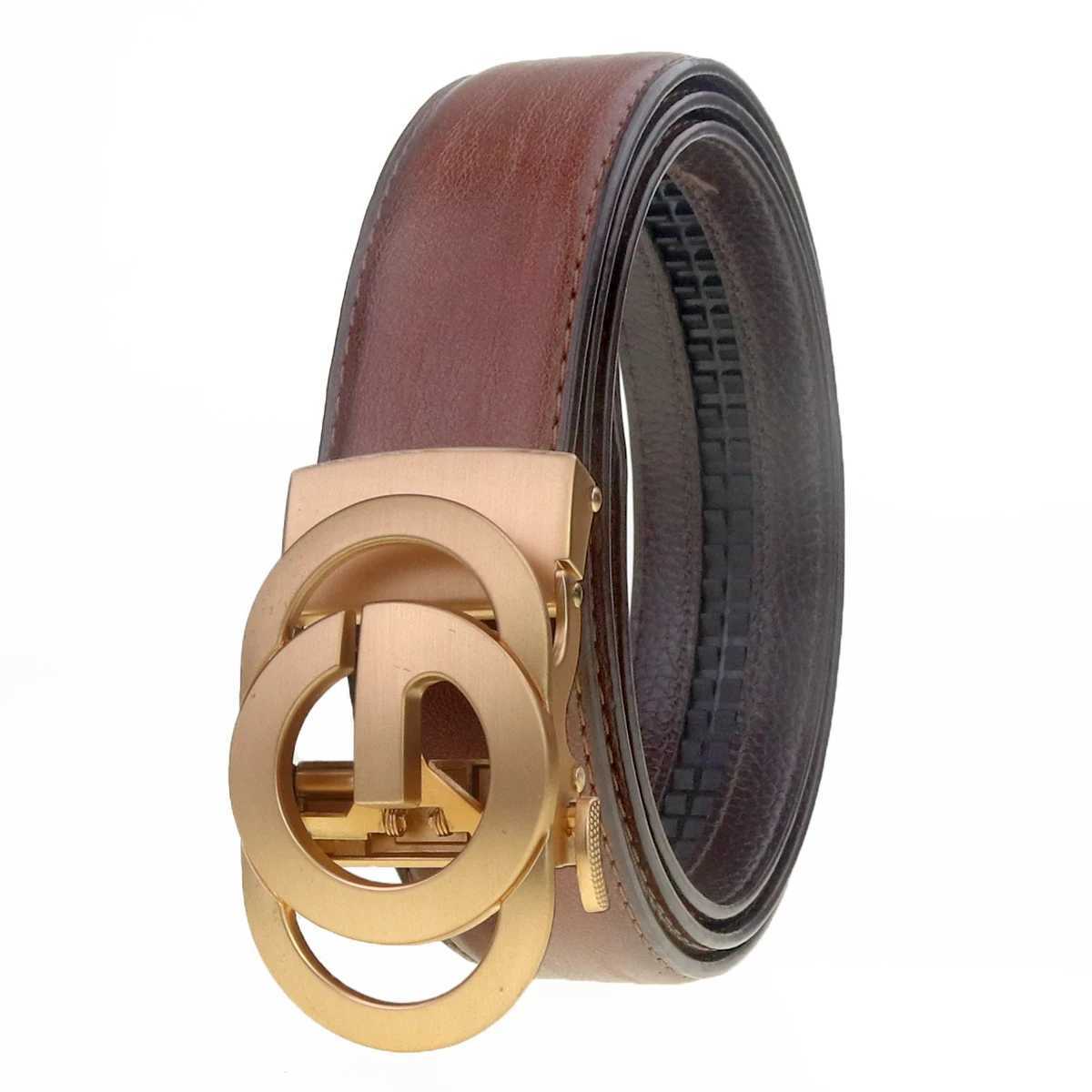 Fashion Mens Belt Mens Genuine Leather Belt Automatic Buckle Ratchet Belt Random Adjustment Letter G BeltW251030