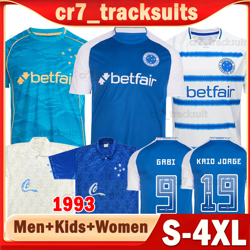 XXXL 4XL Cruzeiro Esporte Clube Soccer Jerseys 2025 2026 KAIO JORGE M.PEREIRA EDUARDO Football Shirts Retro 1993 GABI BOLASIE FABRICIO B. Men Uniforms Women kids kits