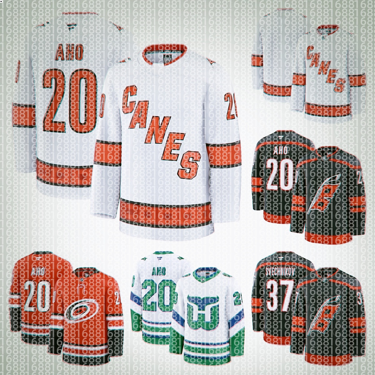 Hurricanes Hockey Jersey Martin Necas Sebastian Aho Shayne Gostisbehere Andrei Svechnikov Seth Jarvis Eric Robinson Jack Roslovic Dmitry Orlov men
