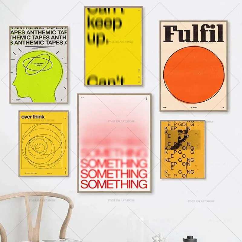 Modern Quotes Posters Retro Inspirational Words Canvas Print Calligraphy Wall Art Canvas Painting for Living Room Home Decor C251031